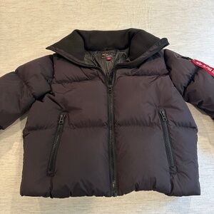 Alpha industries black puffer jacket